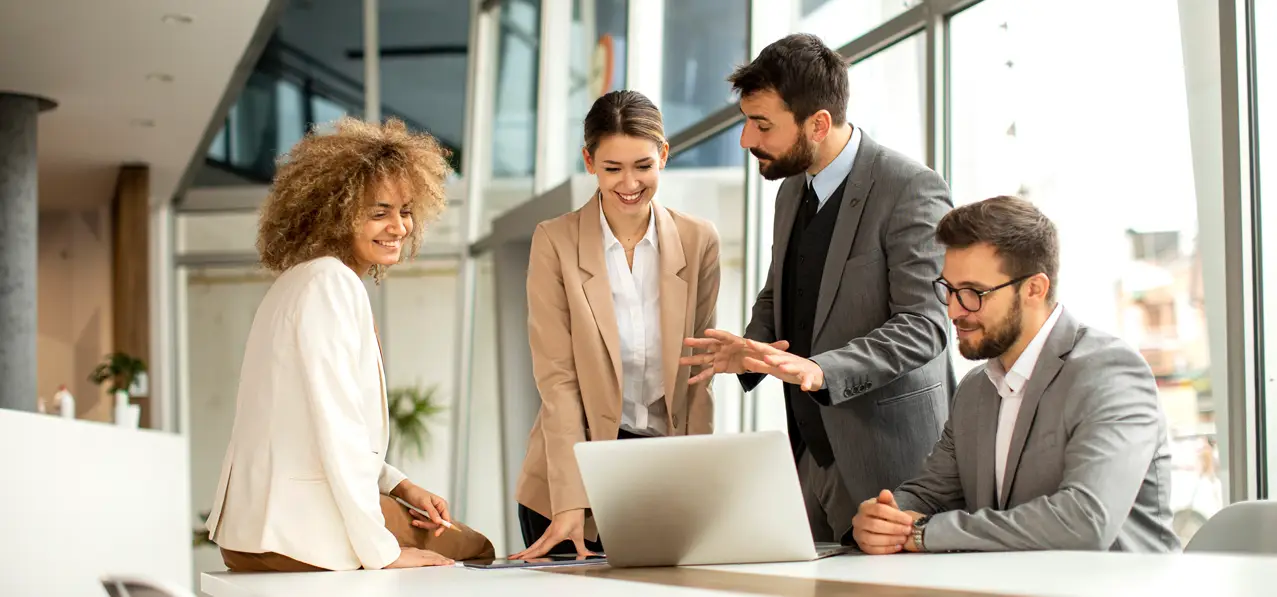 Qualified Digital Signature for Legal Persons  Team working on a qualified digital signature for legal persons solution, promoting the efficient and secure management of business contracts.